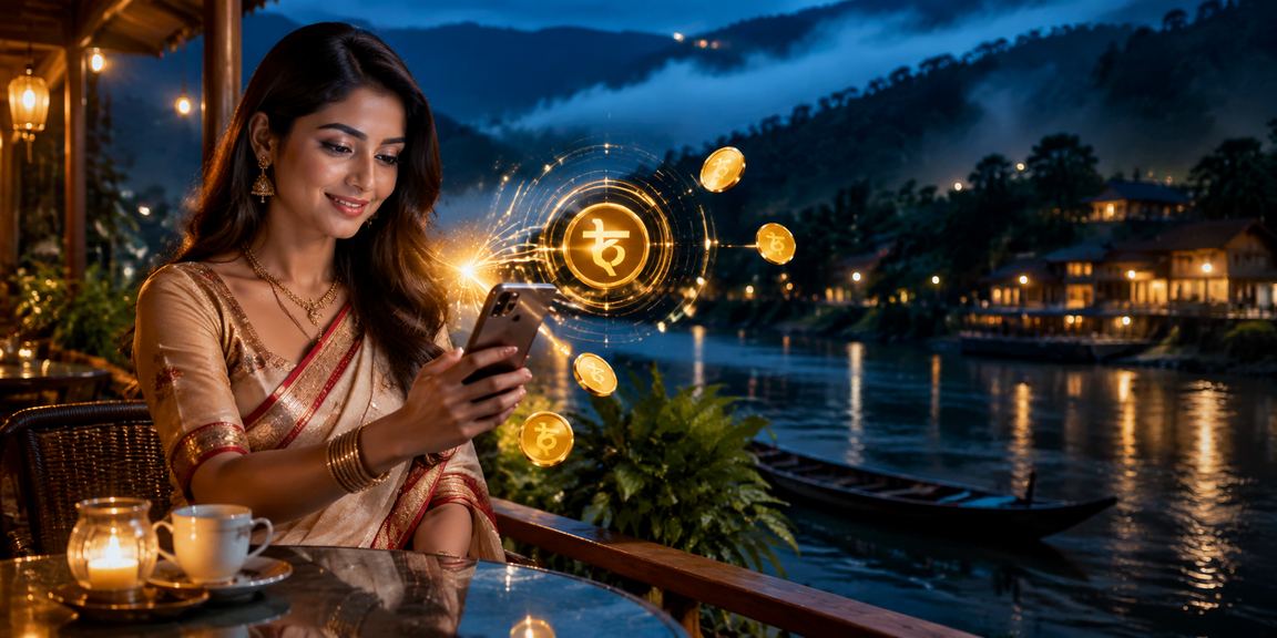 বান্দরবানে মোবাইল পেমেন্ট টাকা লেনদেনের দৃশ্য