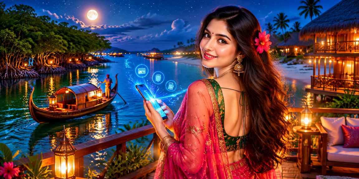 বাংলাদেশে সুন্দরবন অঞ্চলের এক তরুণ 995 bat - এ ক্রিকেট ম্যাচ অডস দেখছেন মোবাইলে